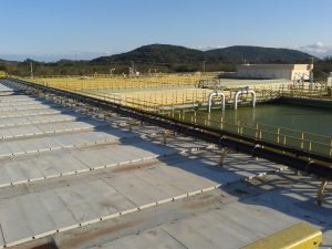 Aplicação de poliureia em ETE/ETA Aplicação de poliureia em ETE/ETA