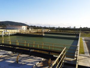 Aplicação de poliureia em ETE/ETA Aplicação de poliureia em ETE/ETA